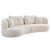 Dolonm Modern 4-Seat Modular Sofa - Cloud Design, Durable Fabric, Solid Wood Frame & High-Density Sponge Cushion - 2 of 4