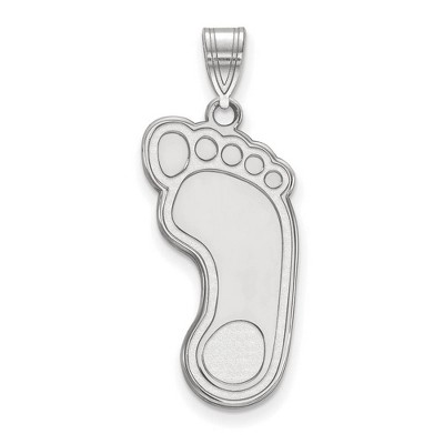 Black Bow Jewelry 10k White Gold North Carolina Tar Heels NCAA Extra Large Pendant