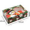 Joyfy 24 PCS Christmas Foil Bakery Cookie Gift Box (8.75" x 5.75" x 2.75") in 3 Designs, Colorful Patterns with Window - 4 of 4