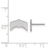 Black Bow Jewelry Sterling Silver Ohio State Buckeyes NCAA Post Earrings - 2 of 3