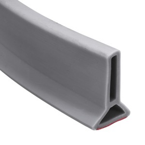 Unique Bargains Self Adhesive Silicone Waterproof Collapsible Shower Water Barrier - 1 of 4