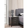 NicBex Nightstand with 3 Drawers Modern Side Table with Round Handles for Bedroom,Living Room - 2 of 4