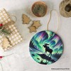 Majestic Moose Under Northern Lights Ornament, Gift for Enchanted Christmas| OrnamentallyYou - 4 of 4