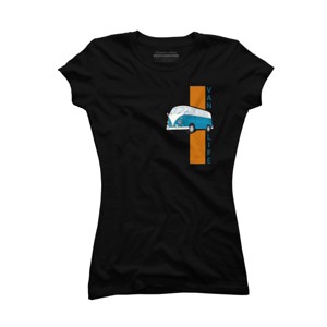 Junior's Design By Humans Van life By gegogneto T-Shirt - 1 of 2