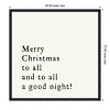 Amanti Art 22"x22" Merry Christmas To All Portfolio Framed Canvas Wall Art - 4 of 4