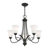 Livex Lighting Ridgedale 5 - Light Chandelier in  Black - 4 of 4