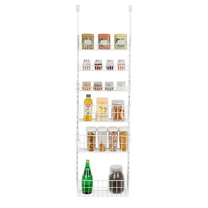 Over-The-Door Metal Wire Pantry Organizer Rack - 1 of 4