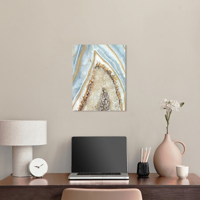 Gallery Wrapped Abstract Geode Canvas Wall Art, 16" x 20"