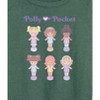 Women's - Polly Pocket - Polly Pocket Doll Grid Lightweight French Terry Wide Neck Long Sleeve Shirt - 2 of 4
