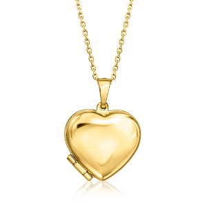 Pure Collection by Ross-Simons Italian 18kt Gold Vermeil Heart Pendant Necklace - 1 of 4