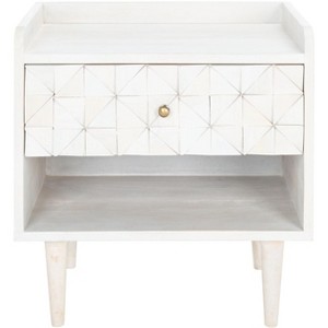 Zinnia 1 Shelf 1 Drawer Nightstand - NST9000 - Safavieh - 1 of 4