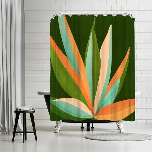 Americanflat Minimalist Agave Print By Modern Tropical 71 X 74 Shower Curtain Target