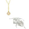 Adornia 14k Gold Plated Adjustable Paperclip Moon Tablet Octagon Necklace - image 3 of 3