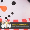 SEVOBAL Inflatable Holiday Decorations Christmas Snowman Christmas Blow up Yard Decorations Christmas Inflatables Outdoor, White, 79.2"*33.6"*73.2" - 3 of 4