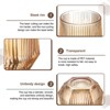 Unique Bargains Diamond Stemless Vertical Stripe Whiskey Glasses - 3 of 4