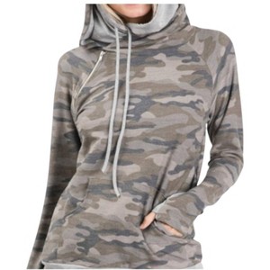 Women's Camo Side Zipper Hoodie - 7th Ray - 1 of 3