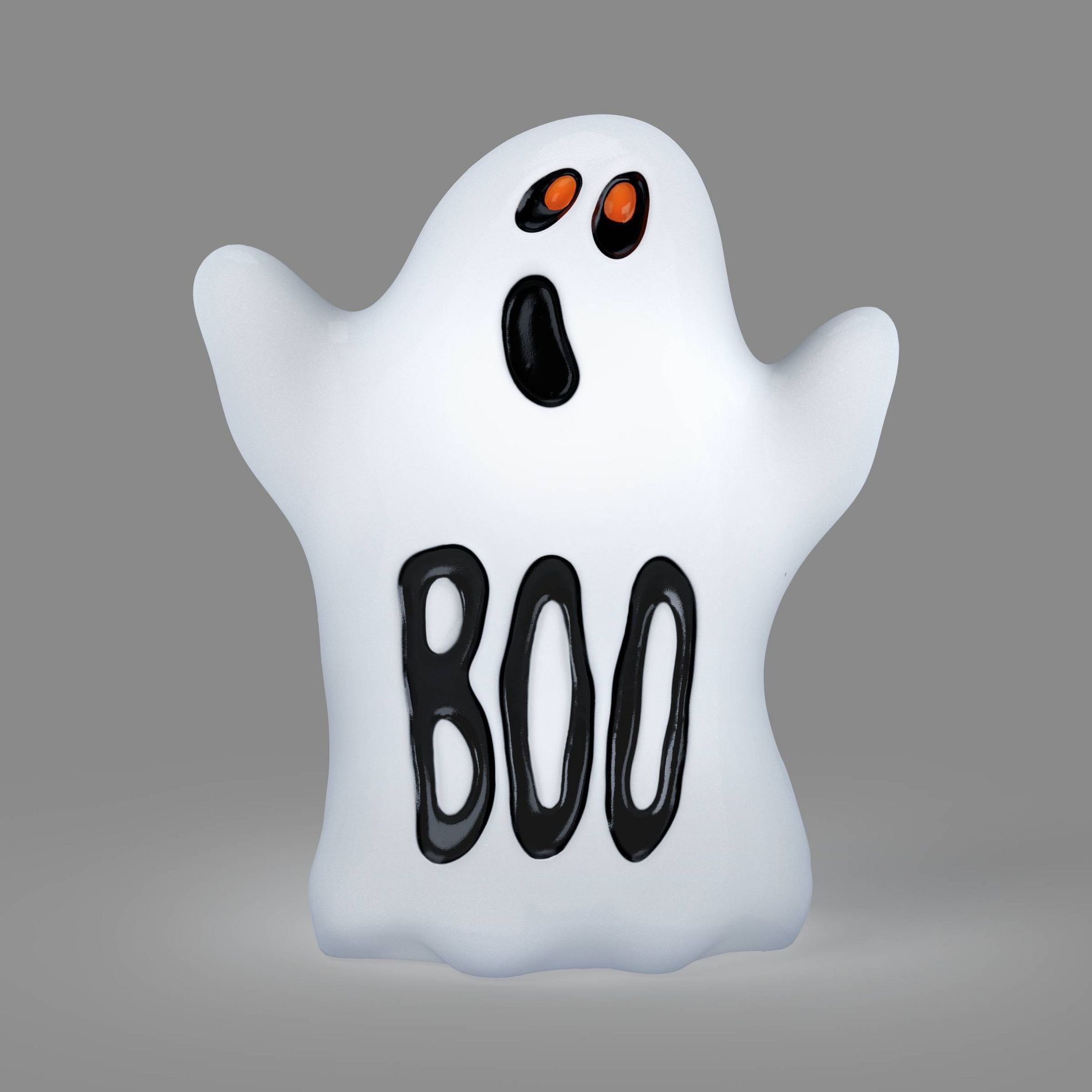 10" Boo Ghost Blow Mold Halloween Decorative Prop White - Hyde and EEK! Boutique™
