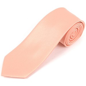 Men's Solid Color 2.75 Inch Wide And 57 Inch Long Slim Neckties - 1 of 4