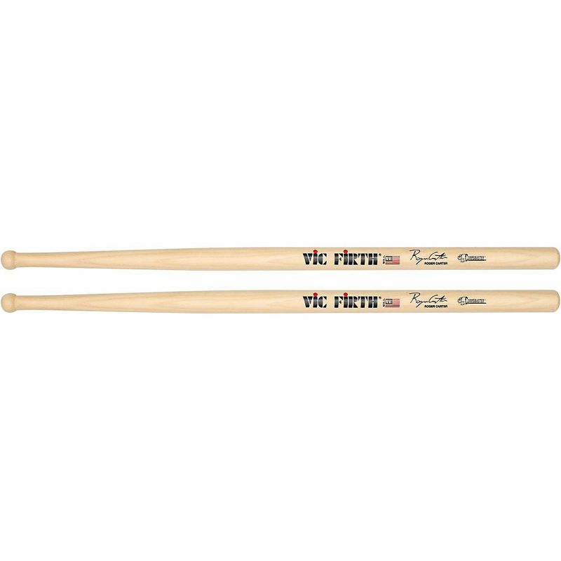 Vic Firth Corpsmaster Roger Carter Signature Marching Snare Drum Sticks Wood, 1 of 2