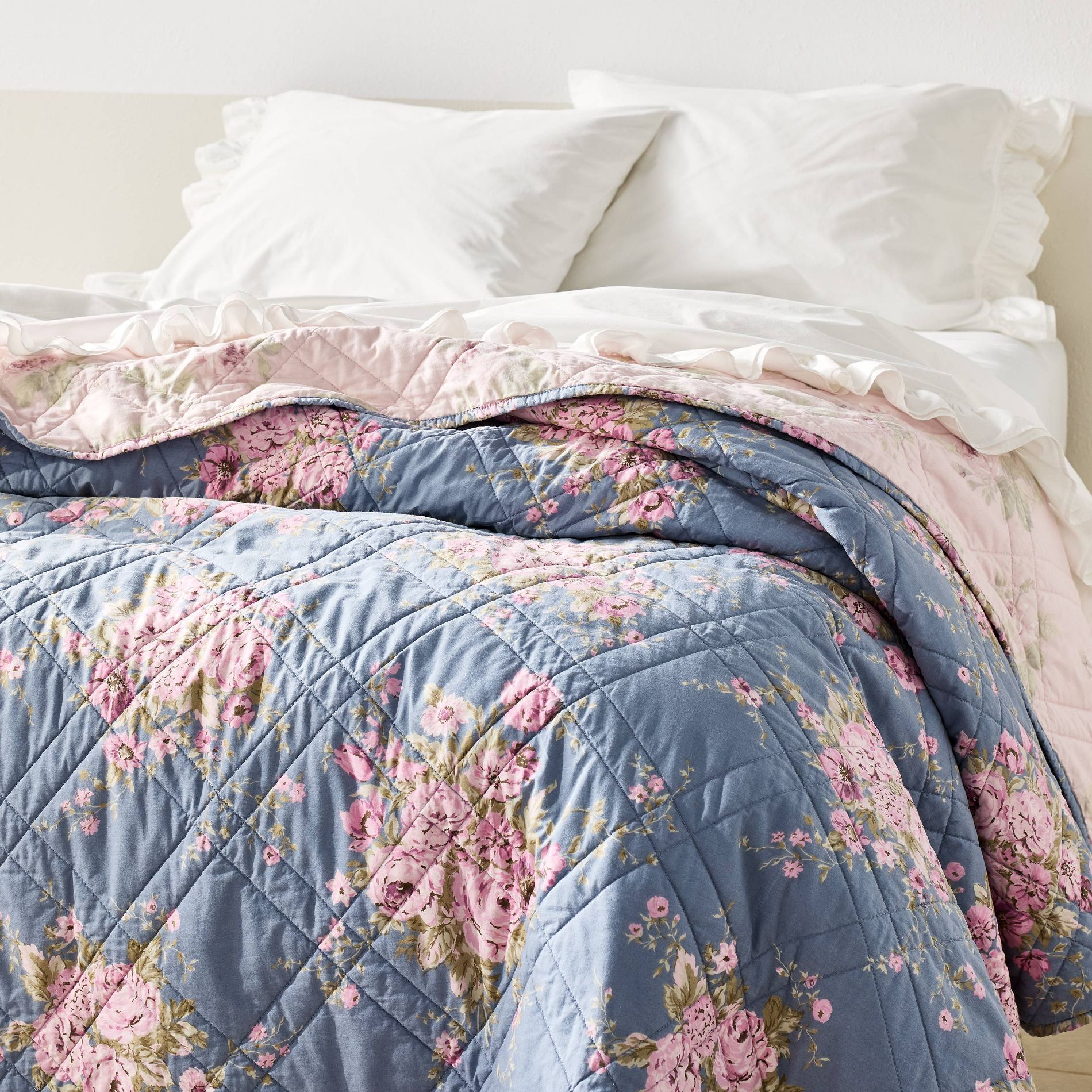 Printed Poplin Quilt Simply Shabby Chic