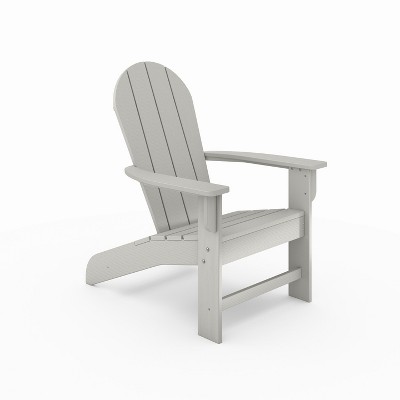 Dark Gray Adirondack Chair ¨C Premium HDPE Poly Lumber for Pool, Patio, and Garden Elegance