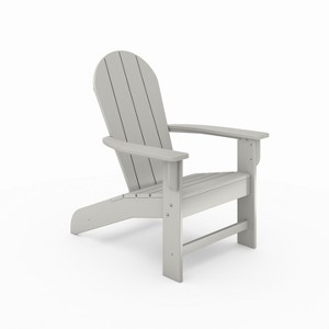 Dark Gray Adirondack Chair ¨C Premium HDPE Poly Lumber for Pool, Patio, and Garden Elegance - 1 of 4