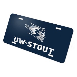 University of Wisconsin  Stout Primary Logo Novelty Metal Vanity Tag License Plate - 1 of 4