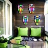 1pc Metal Owl Wall Decor, Outside Garden Decoration, Yard Art Outdoor Patio Fence Lawn Ornament, Home Decor, Room Decor, Party Supplies, Birthday Gift - 4 of 4