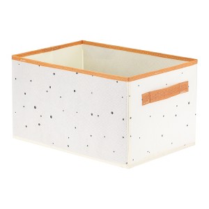Unique Bargains Collapsible Fabric Storage Bin with Handles for Organizing Blankets Clothes 1 Pc - 1 of 4