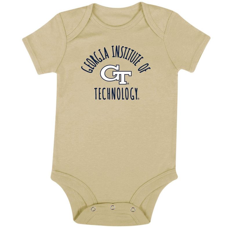 NCAA Georgia Tech Yellow Jackets Infant 3pk Bodysuit, 3 of 5