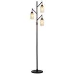 71" Lewis Tiffany Multi Light Floor Lamp (Includes LED Light Bulb) Bronze - JONATHAN Y