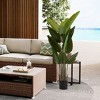 KTMBDW 5/6FT Artificial Tree, Fake Tree with Realistic Trunks and Leaves, Faux Plant for Indoor Home Décor with Black Planter, 2Pcs - 3 of 4