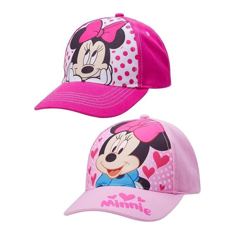 Disney Minnie Mouse/Encanto Mirabel 2 Pack Adjustable Baseball Hat: (Toddler/Little Girl), 1 of 4