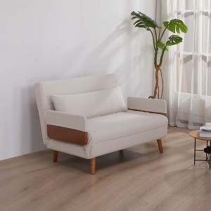 Modern Foldable Sofa Bed – Converts in 10 Sec, 6 Level Adjustable Backrest, Breathable Linen Fabric - 1 of 4