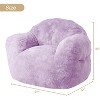 39" Bean Bag Chairs for Adults Kids, Soft Beanbag Sofa Chair High-Density Foam Filled Cozy Bean Bag Couch with Armrests for Living Room Bedroom - 2 of 4