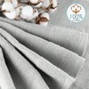 Luxury Bath Towels, 100 Ring Spun Cotton, Ultra Soft, Highly Absorbent, Set of 10, Silver Gray. - 4 of 4