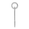 Black Bow Jewelry Sterling Silver Madison Collection LG Classic Script Initial N Pendant - 2 of 4