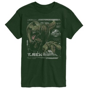 Men's - Jurassic World: Rebirth - T-Rex Digital Profile Short Sleeve Graphic T-Shirt - 1 of 3