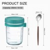 Unique Bargains Leak-Proof Durable Overnight Oats Glass Jar 6 Pcs - 2 of 4