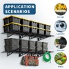 2-Pack Garage Wall Shelves,Heavy Duty Floating Shelves, 150 Lbs Load Capacity Wall Mounted Garage Tool Organizer, Ideal for Shed, Black - 3 of 4