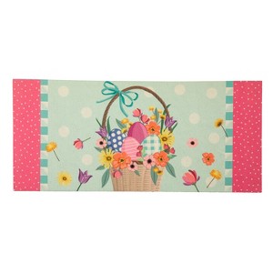Evergreen Easter Basket Sassafras Indoor Outdoor Switch Doormat 1'10"x10" Multicolored - 1 of 2