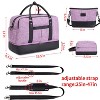 Generic Women's 3Pcs Set Weekender Bags Overnight Duffel Bag Large Canvas Duffel Bag - 4 of 4