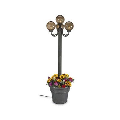 Patio Living Concepts  00490 Four Bronze Globe Lantern Planter - Park Style
