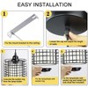 Runesay Pendant Light Fixtures, Black Pendant Lighting wtih Metal Cage, Industrial Dining Room Light Fixtures Ceiling Hanging, Adjustable Cord - 4 of 4