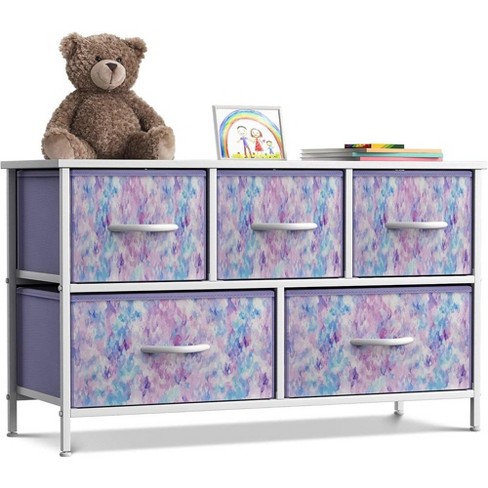Sorbus 8 Drawers Chest Dresser Purple : Target