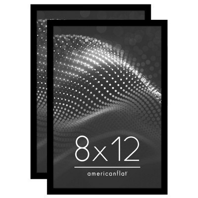 Americanflat Picture Frame - Modern Design, Shatter-Resistant Glass, Dual Sawtooth Hangers, Ideal for Home and Office Decor (2 Pack)