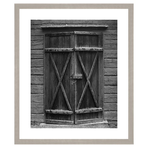 Black Barn Door 18x22 Wall Art Target