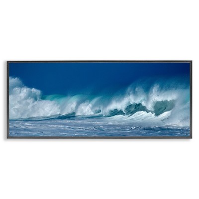 Stupell Industries Panoramic Tsunami Wave Splashing, 24" x 10"