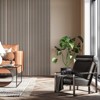 SMARTSTANDARD 105.9 in. x 20.47 in. x 0.9 in. Slat Wood Acoustic Sound Absorbing 3D Decorative Wall Paneling, 2-Pack - 4 of 4