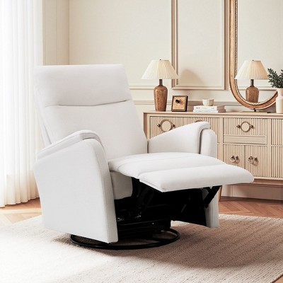 Recliner Chair, Upholstered Reclining Armchair with Footrest for Living Room